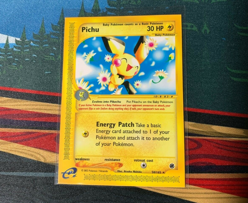 ca-fada's Matchprint Pichu (picture from eBay).