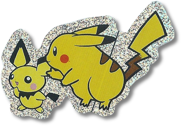 Pokemon Stickers Cute Baby Pichu 